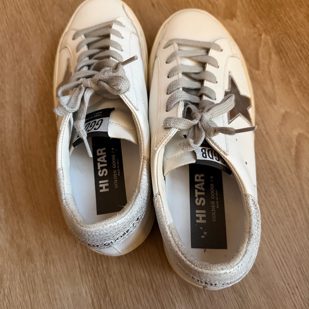EUC Golden Goose hi-star sneakers 9 - Picture 3 of 8